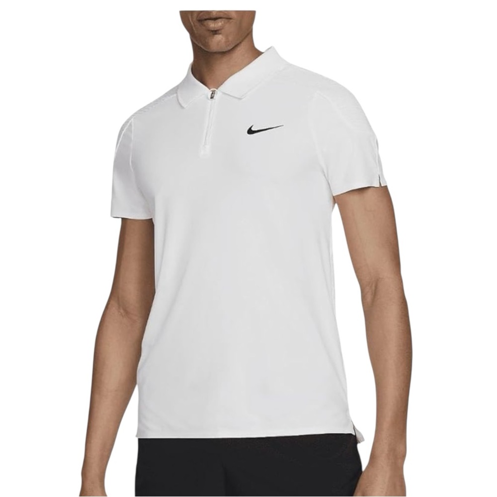 Nike Court Slam Men's Dri-FIT ADV Tennis Polo White Slim Fit XXL MSRP $105